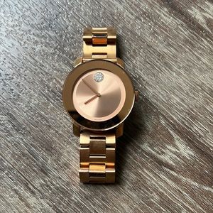 Movado BOLD rose gold watch